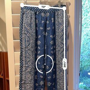 Polo Ralph Lauren Bandana Paisley Wide-Leg Lounge Pants - Navy